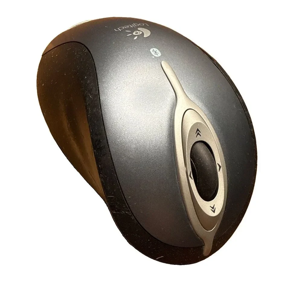 Logitech M-RBA97 Silver & Black Bluetooth Wireless Rechargeable Laser Mouse Only
